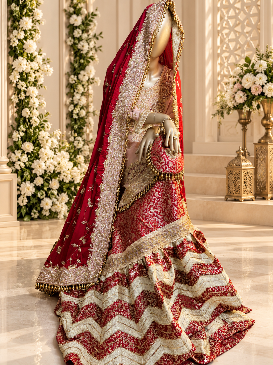 Sheesh Mahal Gharara Set